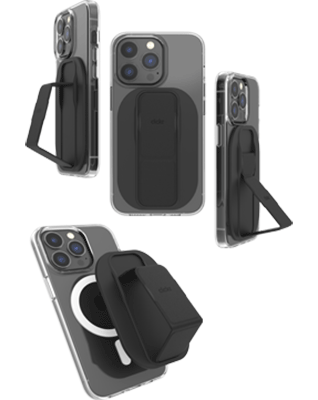 CLCKR MagSafe Soporte con Asa para iPhone 12/12 Pro/12 Pro Max/13/13 Pro/13 Pro Max -Black
