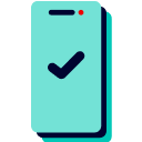 Phone with checkmark
